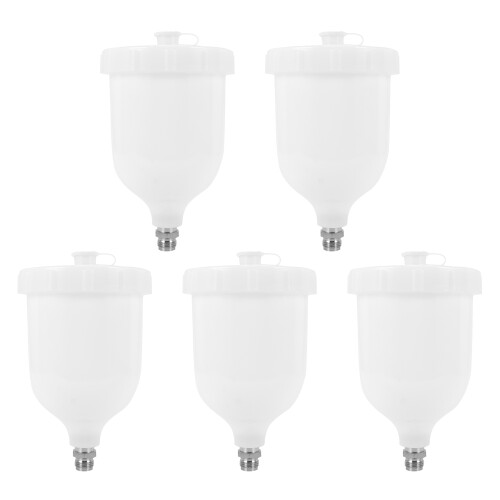 5X Spray Gun Cup Replacement Pot 600ML for Devilbiss  / TEKNA Pro Pri FLG New