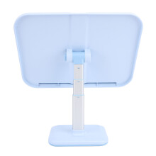Supporto per libri regolabile blu con clip per pagine 12x12cm