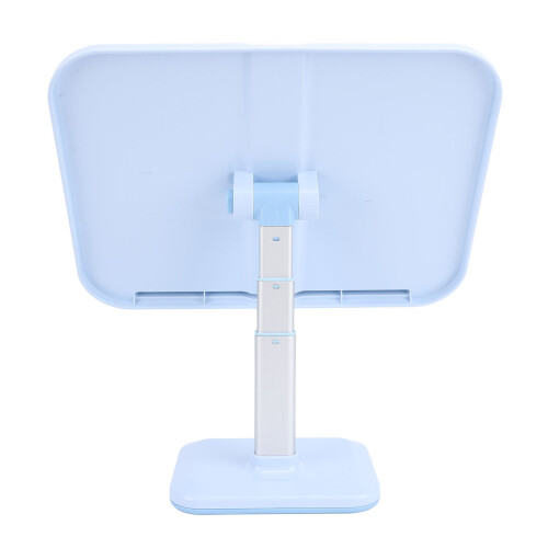 Supporto per libri regolabile blu con clip per pagine 12x12cm