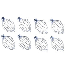 8X Wire Whip Attachment for Tilt- Stand Mixer for K5AWW 5 Quart KSM50, KSM5 Egg Cream Stirrer Accessories