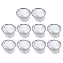10X Tetera de Diametro de 80 mm Colador de Malla de Te de Menta Hoja de Especias Cesta Colador