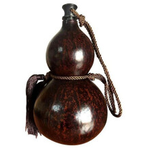 Chinese Retro-Geïnspireerde Kalebas Waterfles Grote Capaciteit Wijnfles Camping Barbecue 1000ML
