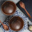 8 Pieces Wooden Handmade Bowl and Spoon for For Rice Miso Serving Home Kitchen Tableware 2
