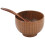 8 Pieces Wooden Handmade Bowl and Spoon for For Rice Miso Serving Home Kitchen Tableware 5