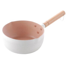 1PC Non-Stick Pan,Milk Pan,Baby Pan,Snow Pan,Frying Pan and Boiling Pot,Integrated Induction Cooker,Universal White