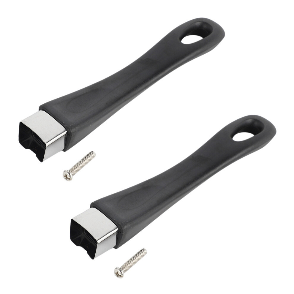 2X Replacement Bakelite Handle For Pan Pot Cookware Black