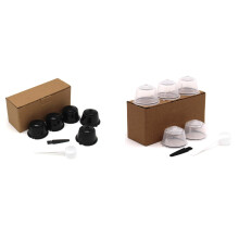 10PCS Reusable for Nestle for Coffee Capsule Filter Cup Refillable Filter Basket Caps Reusable Spoon Brush-2 & 1
