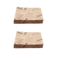 200pcs 12x12cm Sandwich Donut Bread Bag Biscuits Doughnut Paper Bags Oilproof Bread Bakery Food Packing