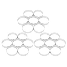 15 Pcs Circular Porous Tart Ring Bottom Tower Pie Cake Mould Baking Tools Heat-Resistant Perforated Cake Mousse Ring