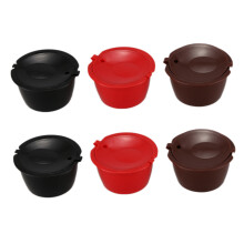 6 Pack Refillable Coffee Capsules Reusable Coffee Pods Filters Compatible with Nescafe Brewers