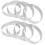 8 Pcs Circular Porous Tart Ring Bottom Tower Pie Cake Mould Baking Tools Perforated Cake Mousse Ring,10cm 1