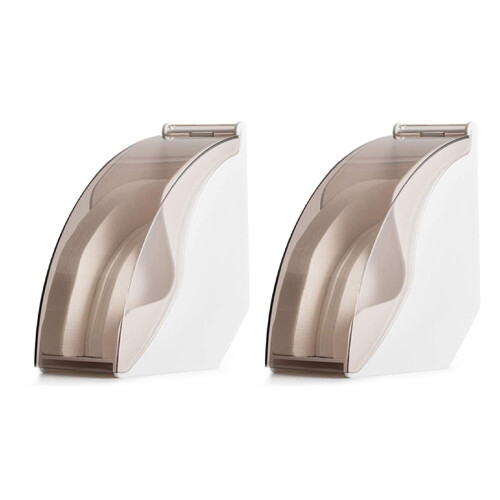 2X Coffee Filter Holder,Coffee Paper Storage Container Dispenser Rack Shelf for ,Chemex