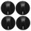 4X Plastic Kitchen Gas Stove Stove Oven Control Rotary Knob Black 1