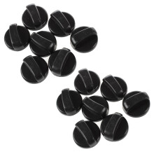 14 Stueck 8mm Loch Schwarz Gasherd Herd Drehschalter Drehknoepfe fuer Die Kuechen
