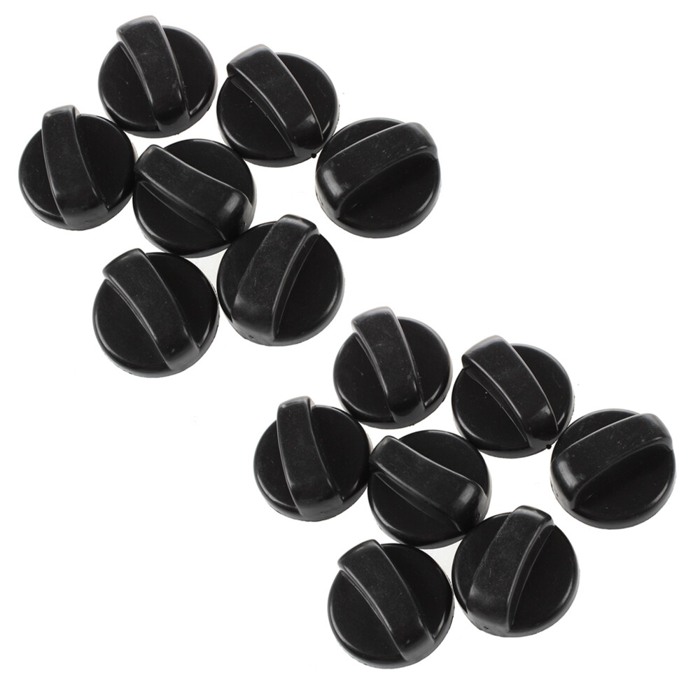 14 Pcs. 8Mm Hole Black Gas Stove Cooker Rotary Knobs For The Kitchen 6031337476309