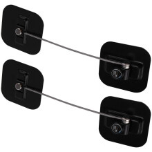 2X Refrigerador Cerradura Adhesiva Fuerte para Gabinete Archivo CajóN Ventana Seguridad Infantil con Llaves