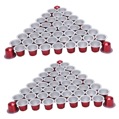 100 Sets Refillable Coffee Capsule Cup Disposable for  Pod for Nescafe Automatic Coffee Machine Food Package 1