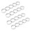20 Pack 5cm Stainless Steel Tart Ring, Heat-Resistant Perforated Cake Mousse Ring, Round Ring Baking Doughnut Tools 1