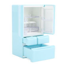 Frigorifero per casa delle bambole azzurro cielo, modello a due porte