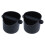 2X Coffee Grind Knock Box and Espresso Dump Bin (Black) 1
