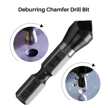 HRC89 TiAlN Coating 1/4 Inch Hex Shank Verzinkboor HSS-Co M35 Kobalt Ontbramen Afschuining Boor 2-5Mm