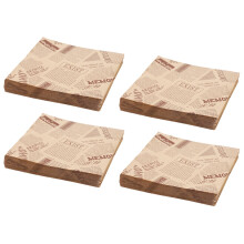 400Pcs 12X12cm Sandwich Donut Bread Bag Biscuits Doughnut Paper Bags Oilproof Bread  Bakery Food Packing