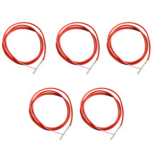 5X 2 Wire PT1000 Temperature Sensor Thermistor Silicone Gel Coated 1.5Meters Probe 45mm x 5mm -50-180 Centigrade RTDs