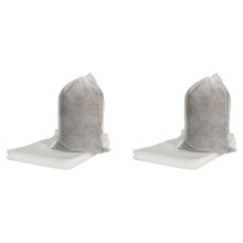 200 Pieces of Large Cold Bubble-Free Bag Disposable Coffee Filter Bag Fine Mesh Hops Brewing Ice Coffee Drawstring Bag