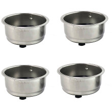 4X Friendly Detachable Stainless Steel Coffee Filter Basket Strainer Coffee Machine Accessories(Double Cup)