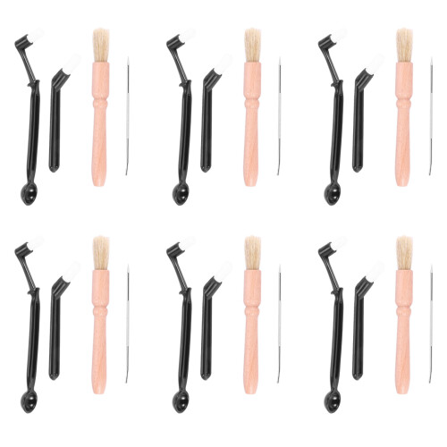 24 Pcs Coffee Machine Cleaning Set Coffee Grinder Brush Coffee Machine Group  Cleaning Brush