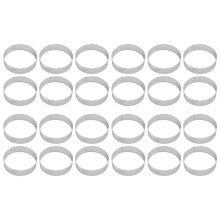 24 Pack Rostfreier Stahl Torten Ringe, Hitzebeständiger Perforierter Kuchen Mousse Ring, Kuchen Ring Form