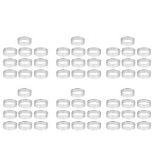 60Pcs 4.5cm Round Stainless Perforated Seamless Tart Ring Quiche Ring Tart Pan Pie Tart Ring with Hole Tart Shell Ring