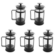 5X Presse Française Cafetière et Théière 12Oz, Presse à Café En Verre Borosilicaté épaissi Sans Rouille et Va Au Lave-Vaisselle