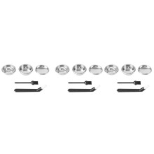 3 Satz 58 mm Filter Korb Tasse für Espresso Siebträger Ohne Boden, für 9, Nuova, la Marzocco, E61 Gemilai Kaffee Maschine