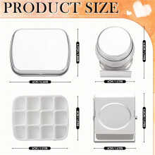 11 Pcs  Portable Watercolor Palette Set,12 Grids Watercolor Palette Watercolor Paper Pad, Sketch Book, Brush Pens
