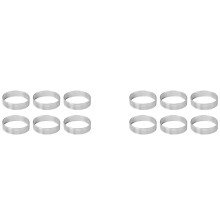 Tortenringformen, 12 Stück PoröSer Tortenring Aus Edelstahl, Perforierte Kuchenringform, Mousse-Ring mit Löchern, 7 cm