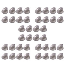 Brushed Metal Gas Stove Knobs Cooker Control Range Oven Knobs Cooktop Burner Knob (40Pcs 6mm Shaft Core)