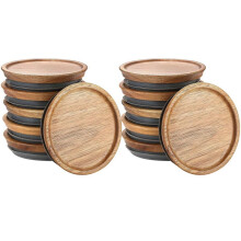 Set da 12 coperchi in legno sigillati, coperchi in legno per palline, barattoli Kerr, materiale per uso alimentare, ermetici per barattoli da 89 mm