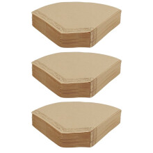 300 Pieces Eco-Friendly Unbleached Original Wooden Hand Drip Paper Coffee Brewer 102 Coffee Filter Bag Coffee Maker