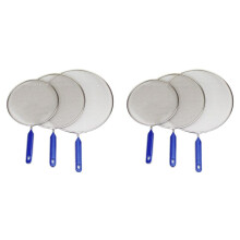 Paquete de 6 Pantallas de Salpicaduras de Grasa para Cocinar En Sartén, Protector de Acero Inoxidable, Protector de Aceite Caliente para Detener la