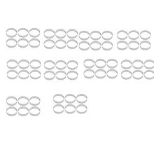 60 Pack Stainless Steel Tart Rings, Heat-Resistant Perforated Cake Mousse Ring,Cake Ring Mold,Round Cake Baking Tools