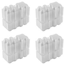 200Pcs Plastic Egg Cartons Bulk Clear Chicken Egg Tray Holder for Family Pasture Chicken Farm Business Market- 4 Grids