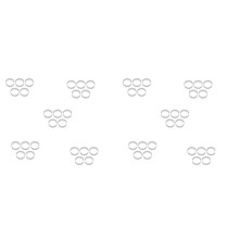 50Pcs 6cm Circular Tart Ring Dessert Stainless Steel Perforation Fruit Pie Quiche Cake Mousse Mold Kitchen Baking Mould