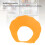 Garde-éclaboussures en silicone orange réglable 20-34 cm 5