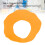 Garde-éclaboussures en silicone orange réglable 20-34 cm 8