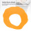 Garde-éclaboussures en silicone orange réglable 20-34 cm 4