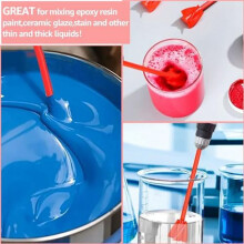 20Pcs Paint Mixer Drill Attachment, Paint Stirrer for Drill,Helix Paint Mixer Resin Mixer Epoxy Paddles for Mixing Resin