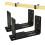 Adjustable Door Barricade Brackets, Heavy Duty Door Security Bracket, Drop Open Bar Holder for Security 2
