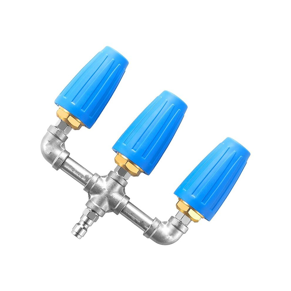 Triple Turbo Nozzle Pressure Washer, 360 Rotating Turbo Nozzle With 1/4Inch Quick Connector, 2.0 Orifice, 4000 Psi 4712469510988