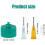41pcs Precision Applicator Caps Set, Precision Tip Applicator Caps for 2oz Acrylic Paint Bottles Precision Bottle Caps 6